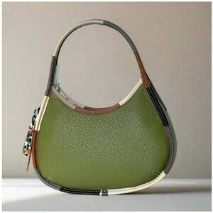Coach Ergo Bag Coachtopia Colorful Binding Olive Shoulder Bag 90s Leather CL701